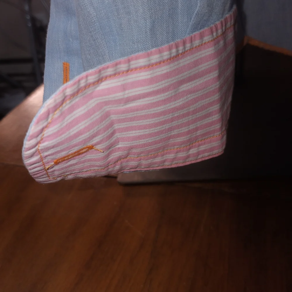 💥Clearance💥 Arnold Zimberg Linen and Cotton Shirt, M - Picture 9 of 11